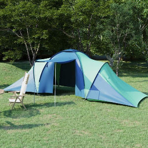 Tienda de camping con dormitorios separados para 6 personas