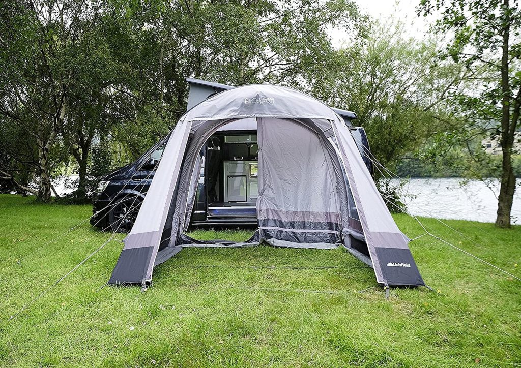 tienda para furgonetas campers o monovolumen hinchable